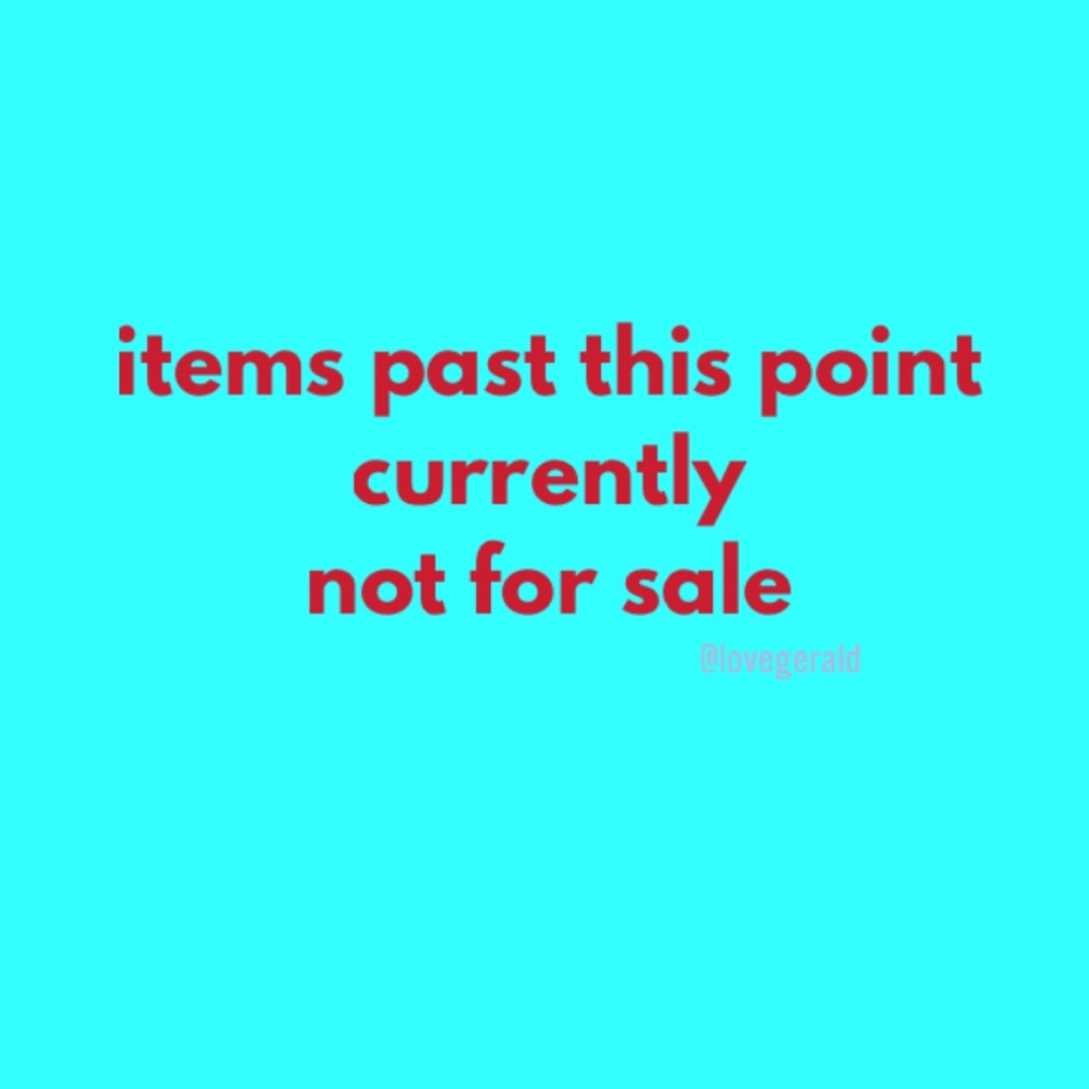 not for sale